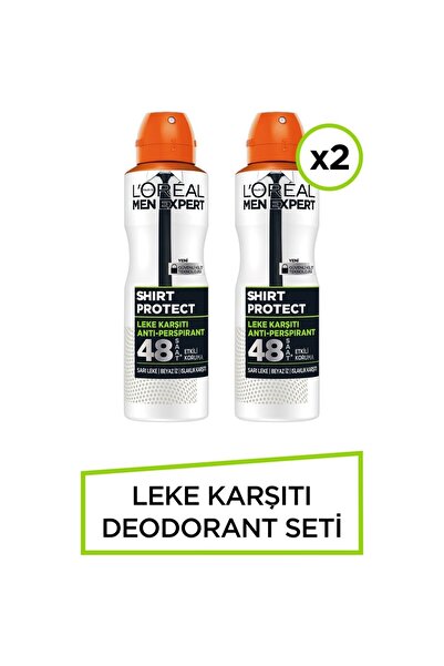 L'Oreal Paris Loreal Paris Expert Shirt Protect Anti Deodorant 150 ml X 2 Adet