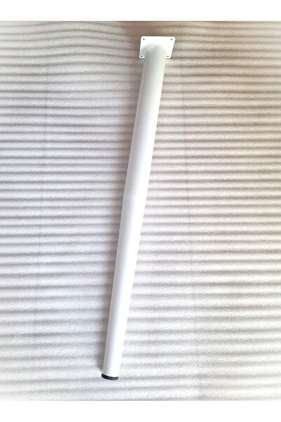 DEMONTEPARK 4 bucăți-picioare conice din metal-picioare de masă-culoare albă-73,5 cm-(PIELE CU UNghi! )(DIAMETRUL ȚEVII 5,1 CM)