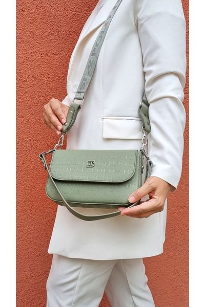 Just Polo justpolo women's 3 compartment baguette and crossbody bag with two straps