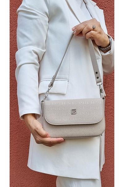 Just Polo justpolo women's 3 compartment baguette and crossbody bag with two straps