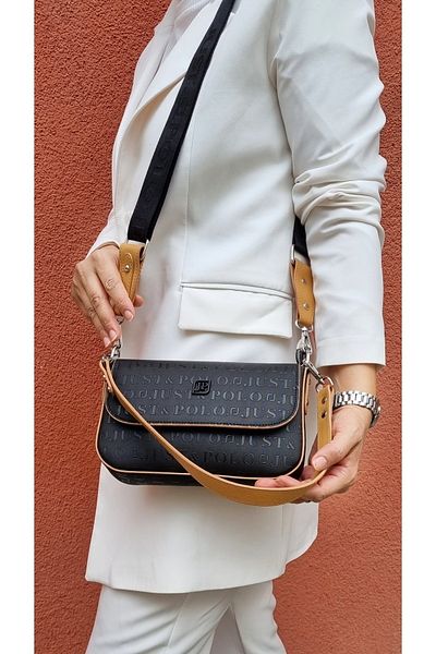 Just Polo justpolo women's 3 compartment baguette and crossbody bag with two straps
