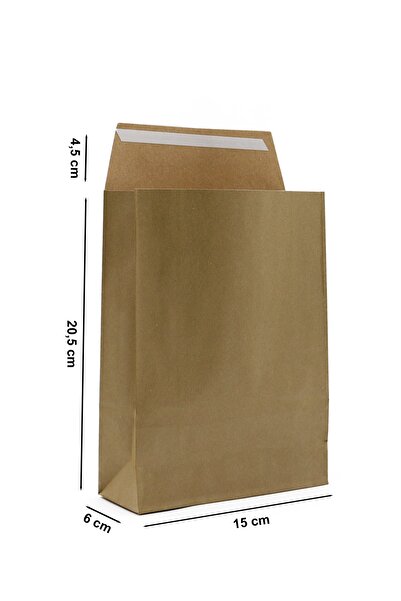 repro design Gold 15 X 20,5 4,5 X 6 Cm 5 Adet Kraft Zarf Çanta Yapışkanlı Hediye Çantası Hediye Paketi