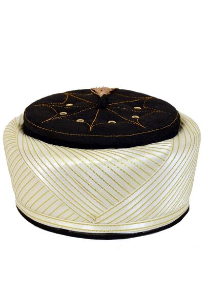 şahinbak Soft Velvet Glass Skullcap Fes Imam Wrap - Luxury Wrap Supplies (S199)