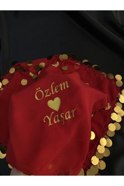 TAN EVENT İsimli Baskılı Halay Mendili,İsimli Halay Mendili,Kına ,Sünnet Düğü...