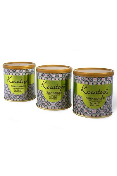 KOCATEPE KAHVE Kocatepe Dibek Coffee 100gr Tin 3 Pack