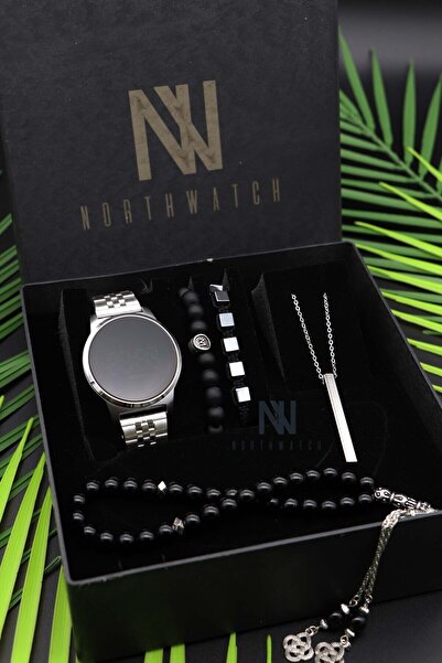 Northwatch Erkek Kol Saati Kolye Tesbih Ve Bileklik Set