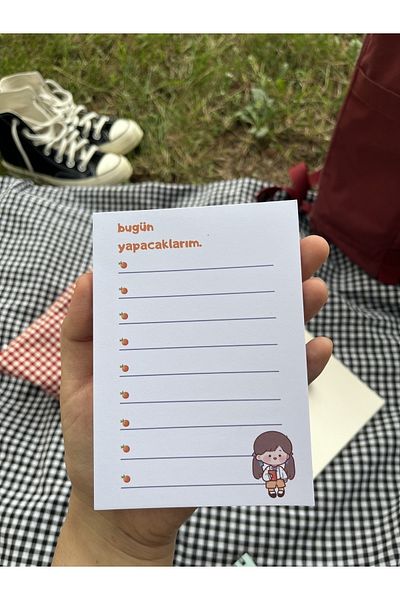 Sumicorn Design Cute Kawaii Memo Pad, Notepad, To Do List, Memopad, Planner, A6 (10,5x14,8 cm), 100 pcs
