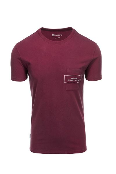 OMBRE Bedrucktes T-Shirt mit Tasche S1742