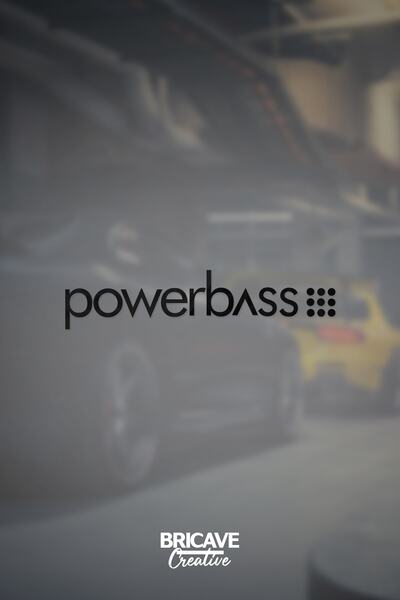 Bricave Powerbass JDM Car-Motorcycle Windshield Label Sticker 28x7cm
