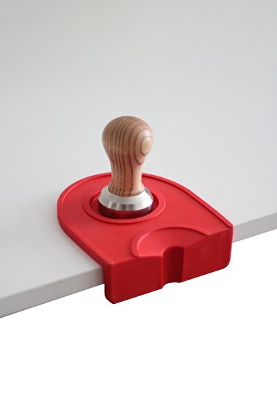 Espressoturca Tampıngmat Tamper Matı Oval M01 kırmızı