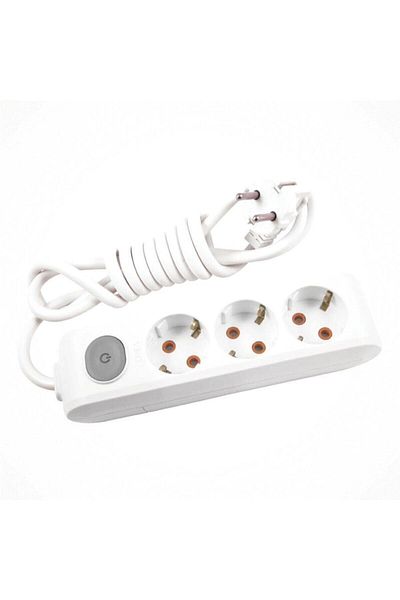 VİKO Multi LED Triple Socket - 5 Meters (Child Protection Feature)