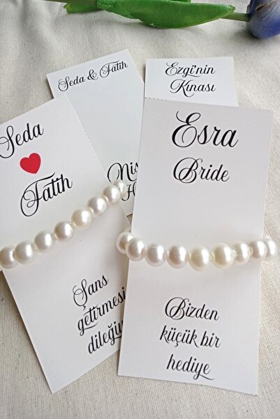 Emtory Home Inci Nedime Bileklik - 18 Adet Hediyelik Bileklik - Bride Hediye ...