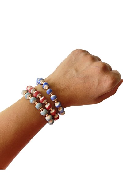 TAKI BY EKİN سوار مكون من 3 قطع مع إكسسوارات معدنية مطرزة يدويًا