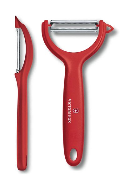 Victorinox طقم مقشرة سويس كلاسيك مكون من قطعتين (فاكهة، خضروات، طماطم، كيوي)