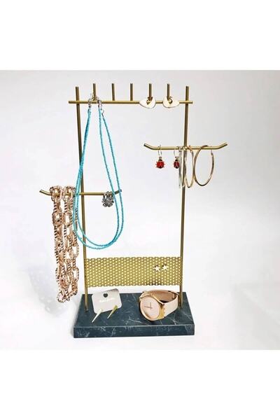 Everglow Jewelry Premium λεπτό χρυσό μαύρο ολοκληρωμένο σταντ κοσμημάτων