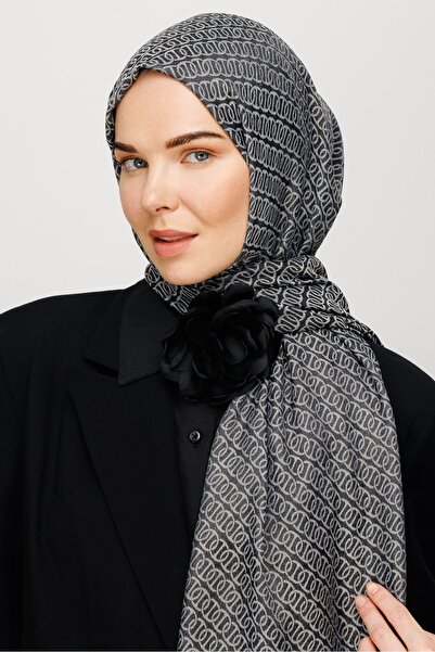 Mooncorn شال جاكار لامع بنمط فوريفر