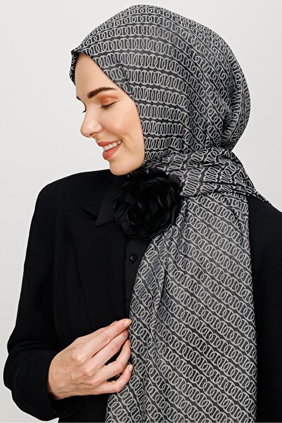 Mooncorn شال جاكار لامع بنمط فوريفر