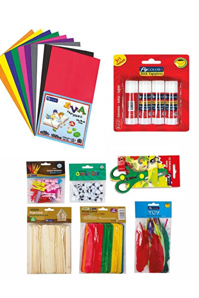 FLY COLOR Okula Başlangıç El İşi Anaokulu Seti Okul Öncesi Set