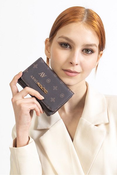 Armine C11 Printed Women's Wallet Brown Printed