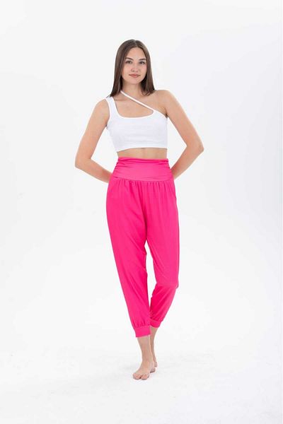 H&A İSTANBUL Women's Jogger Shalwar Trousers with Elastic Waist