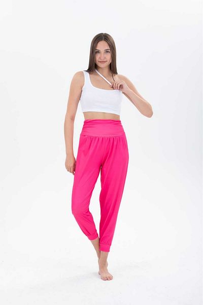 H&A İSTANBUL Women's Jogger Shalwar Trousers with Elastic Waist