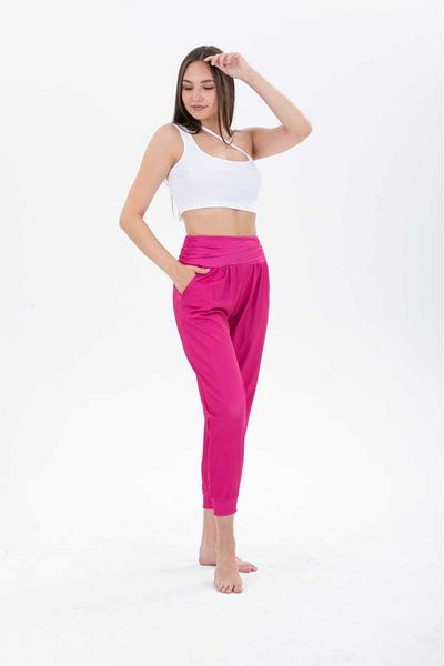 H&A İSTANBUL Women's Jogger Shalwar Trousers with Elastic Waist