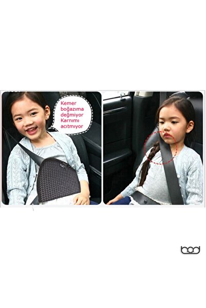 Bod Çocuk Emniyet Kemer Düzenleyici Kemer Tutucu Kılıf Gri