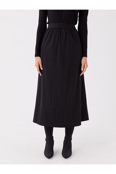 LC Waikiki Άνετη εφαρμογή γυναικεία φούστα με ελαστική μέση