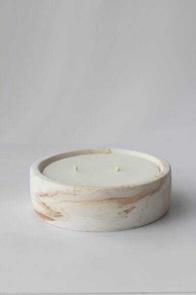 a&p Lavanta Kokulu Kahve Marble Desen Yatay Model Mum