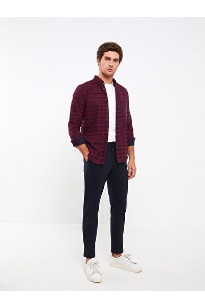 LC Waikiki Plaid Patterned Regular Fit Men's Long Sleeve Shirt