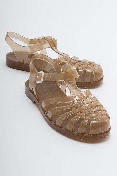 LuviShoes FLENK Braune, silbrige Damensandalen