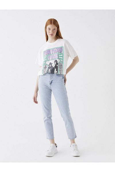 LC Waikiki Dámské džínové kalhoty Mom Fit s vysokým pasem