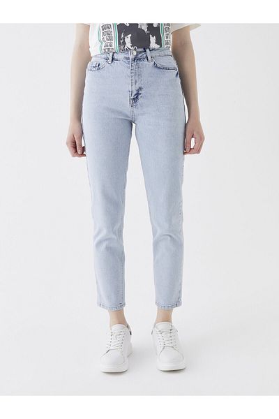 LC Waikiki Dámské džínové kalhoty Mom Fit s vysokým pasem