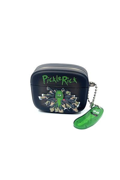 ZenAI Airpods 3rd Generation Compatible Popular Fantastic Character Rick Pickle Black Gift Case