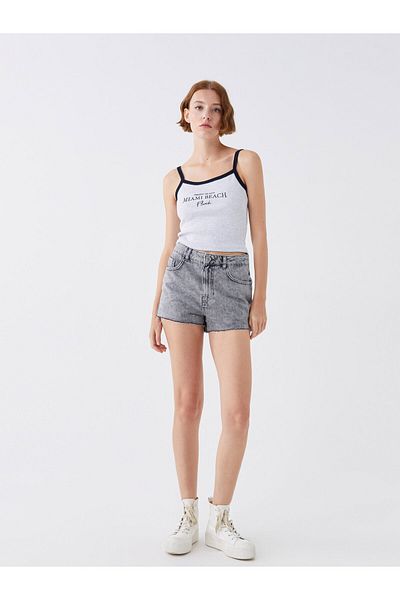 LC Waikiki Mom Fit Women's Jean Shorts