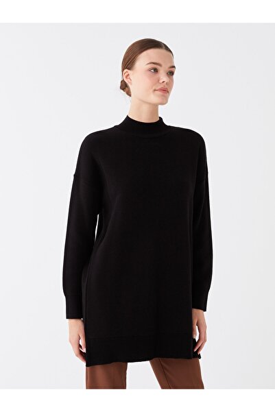 LC Waikiki Poloviční rolák s dlouhým rukávem Oversize dámská pletená tunika