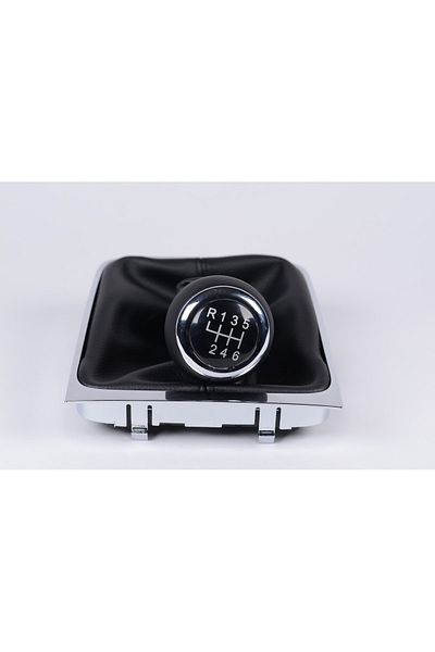CAROSAR Volkswagen Passat Gear Shift Knob and Gaiter 6 Gear 2006-2011 Nickel Plated