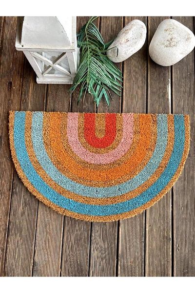 LAMONETA Rainbow Oval Door Mat