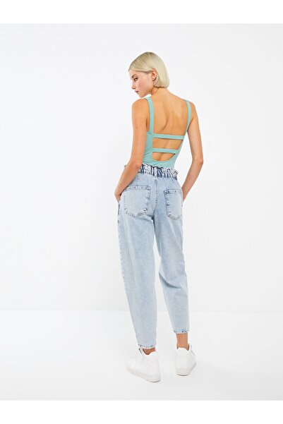 LC Waikiki Pantaloni de damă Flare cu talie înaltă