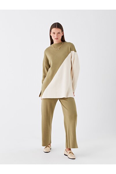 LC Waikiki Dámská úpletová tunika s dlouhým rukávem v barvě polovičního roláku