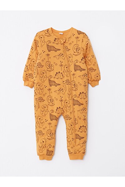 LC Waikiki Bisiklet Yaka Uzun Kollu Baskılı Erkek Bebek Uyku Tulumu