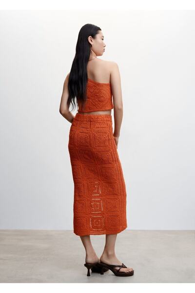 MANGO Woman Μπλούζα ασύμμετρη με καβάλο