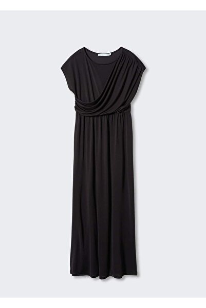 MANGO Woman Drape Detaylı Elbise