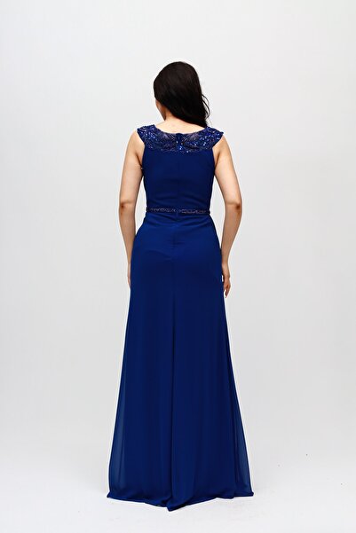 HaHelin Yakası Taş İşlemeli Abiye