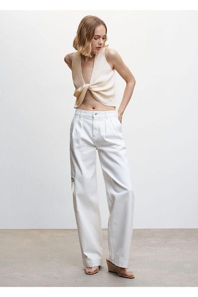 MANGO Woman Knot Detailed Knitwear Blouse
