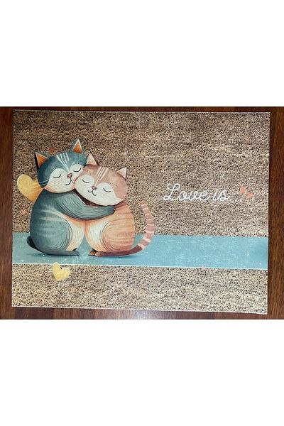 yok yok evim eve dair her şey Cute Cats Door Mat