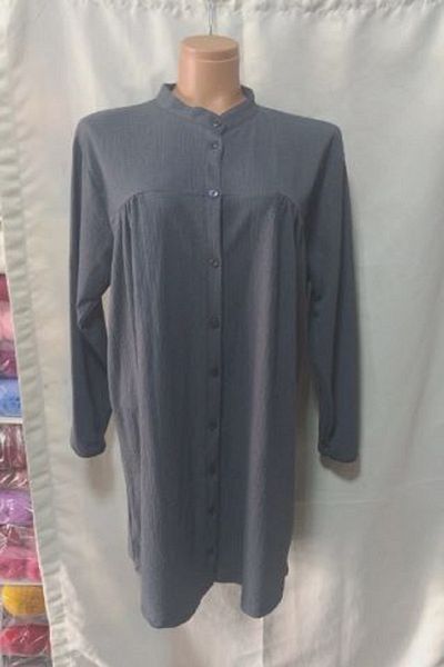 GÜZEL KAMAN GRAY SHIRT TUNIC LIGHT IN THE FRONT ROBADY WITH STRING USE QUALITY STYLISH BEAUTIFUL