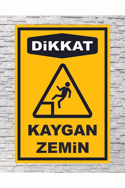 zafrakreklam الحذر من الأرضية الزلقة