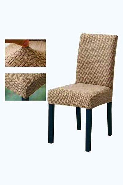 SAHİBNUR Κάλυμμα καρέκλας με μοτίβο από ύφασμα Lycra Straw-Tile, Ελαστικό, Ευέλικτο, Κάλυμμα καρέκλας υψηλής ποιότητας 1 τεμάχιο