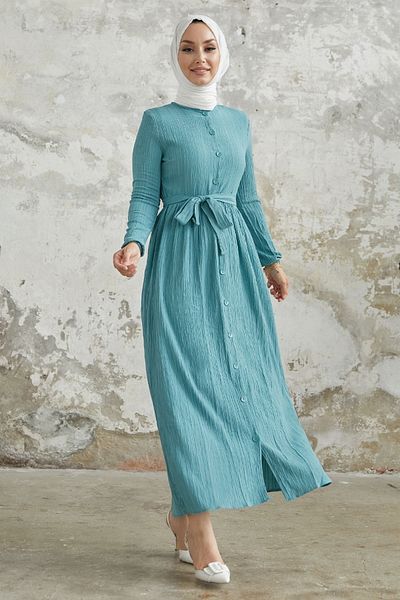 InStyle Φόρεμα Lemina Belted - Μέντα